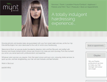 Tablet Screenshot of mynthairstudio.com